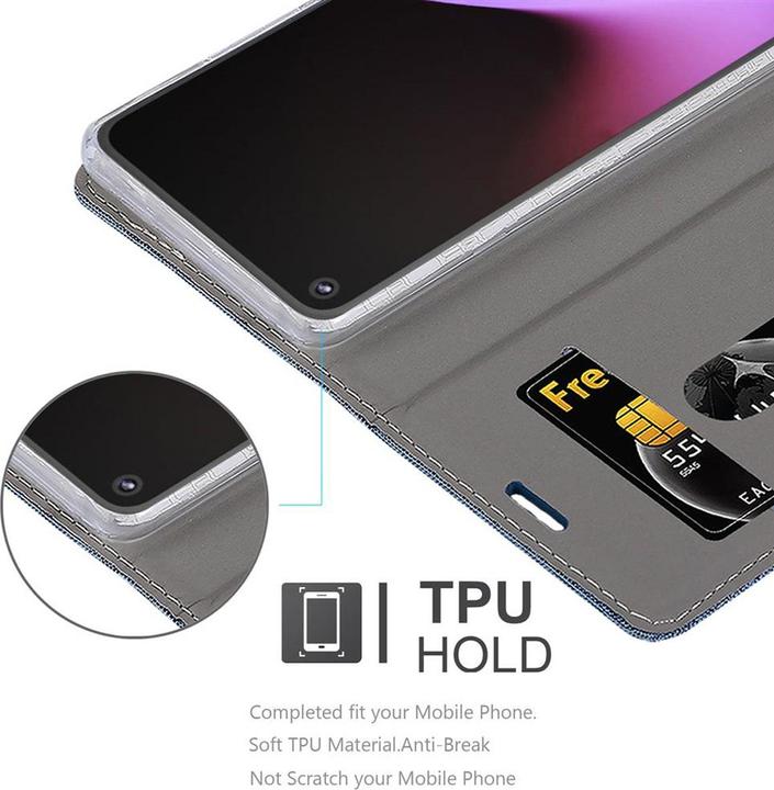 Produktbild Cadorabo Book Jeans Optik Cover (Google Pixel 5)