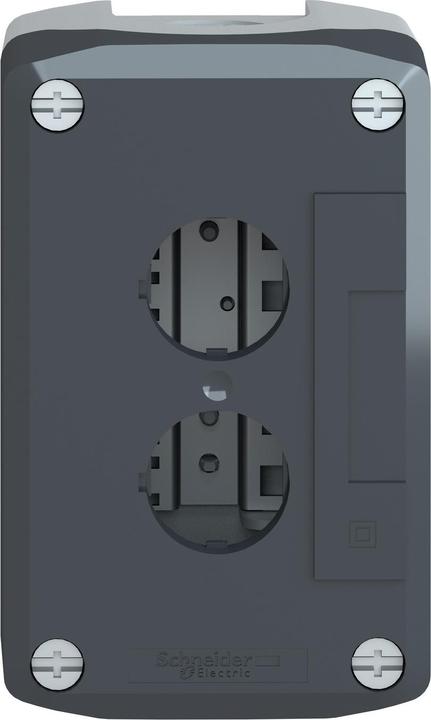 Produktbild Schneider Electric Tastergehäuse 22mm 2 Loch grau