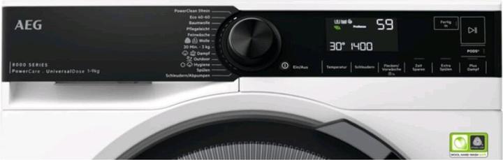 Produktbild AEG LR8A75490 WASCHMASCHINE 1400U 9KG 60CM (9 kg)