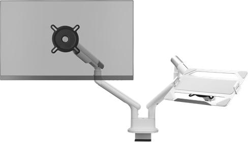 Produktbild One for All Monitor Halterung Design Dual weiá (Tisch, 35")