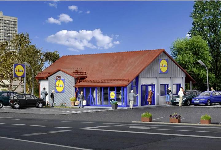 Produktbild Vollmer 43662 H0 Supermarkt Lidl