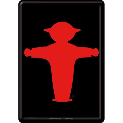 Actual product image Nostalgic-Art Merchandising Postkarte Ampelmann Rot/Schwarz (1 pcs.)