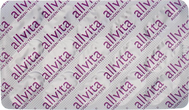 Nutritional values and ingredients Allvita Eyes (90 Piece, Capsules, 146 g)