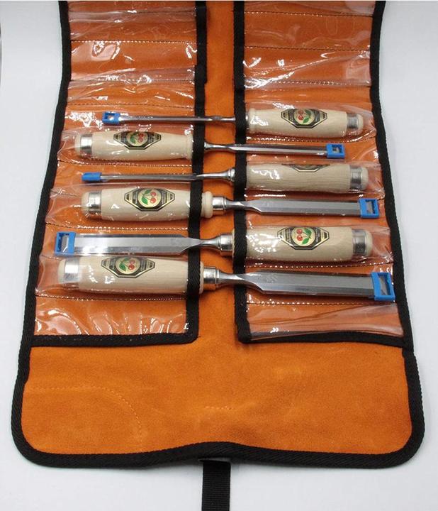Produktbild Kirschen Stechbeitelsatz 1171 LRT 6 tlg. in Veloursledertasche (26 mm)