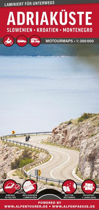 Produktbild MoTourMaps Adriaküste Slowenien - Kroat