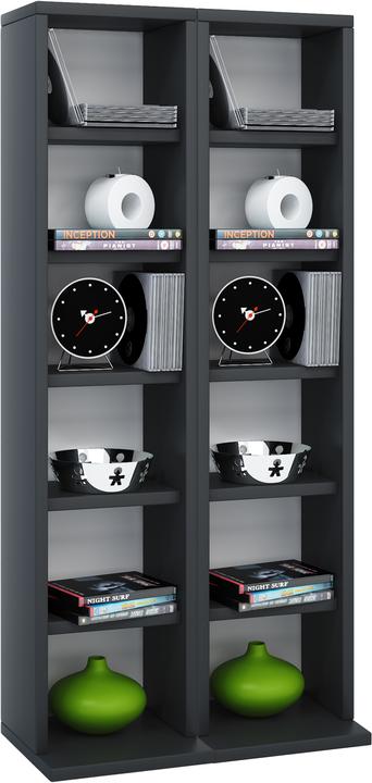 Immagine prodotto VCM Scaffale porta CD e DVD in legno Milano (42 x 20 x 92 cm)
