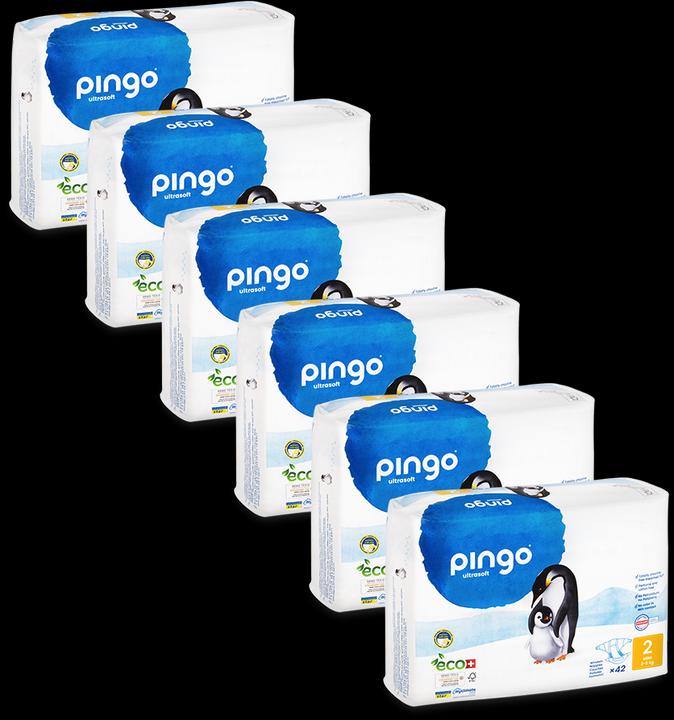 Produktbild Pingo Ökowindeln (Gr. 2, Monatsbox, 252 Stück)