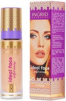 Actual product image INGRID Ideal Face Make Up Foundation podkład kryjący 016 Peach 35ml (16)