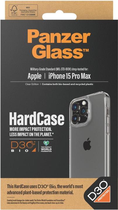 Immagine prodotto PanzerGlass Custodia rigida con D3O iPhone 2023 6.7 Pro Max (Apple iPhone 15 Pro Max)
