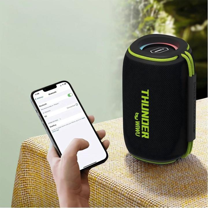 Actual product image Wiwu Bluetooth speakers - Wireless Bluetooth Speaker Thunder H5 (8 h)