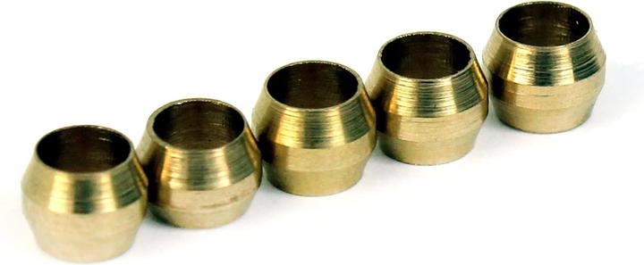 MicroSwiss Micro Swiss Spare 4mm brass Compression Sleeves (Pack of 5)