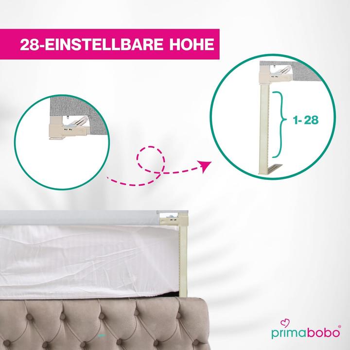 Produktbild Primabobo Höhenverstellbares Bettschutzgitter Teddybär (160 cm)