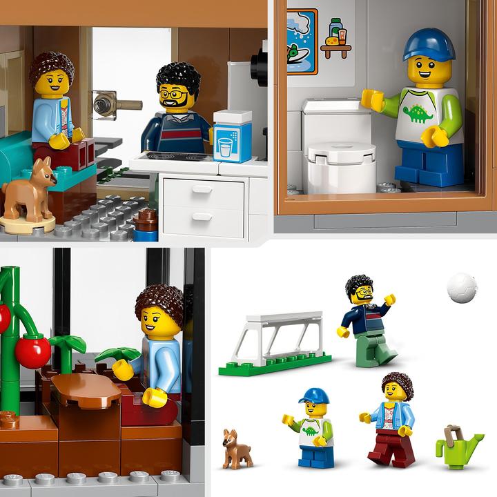 Produktbild LEGO Familienhaus mit Elektroauto (60398, LEGO City)