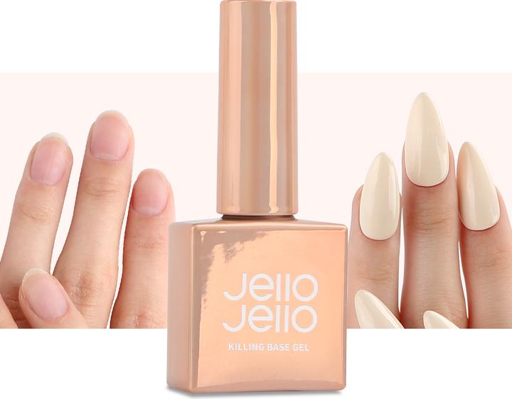 Jello Jello Killing Base Gel (Transparent, Base Coat)