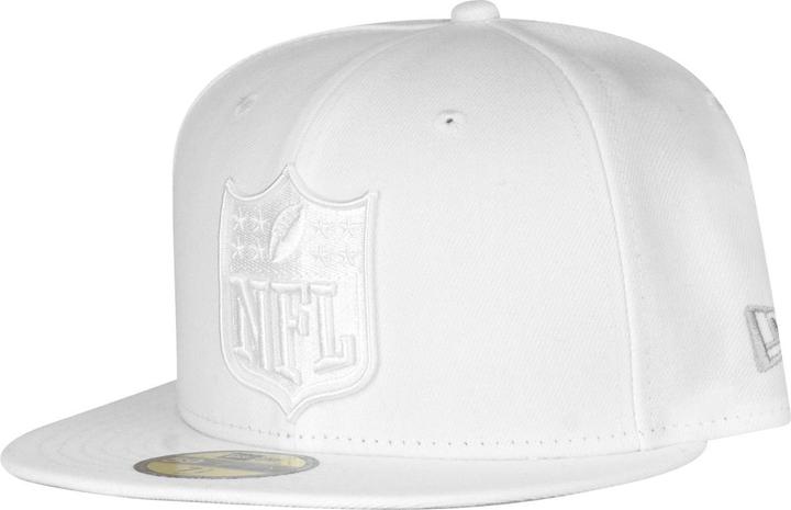 New Era 59Fifty Fitted Cap - NFL SHIELD Logo weiss - 7 3/8