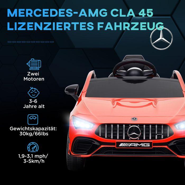 Produktbild Swisshandel24 Kinder Elektroauto 12V Kinderauto mit Fernbedienung, Musik, bis 5 km/h Rot (12 V)