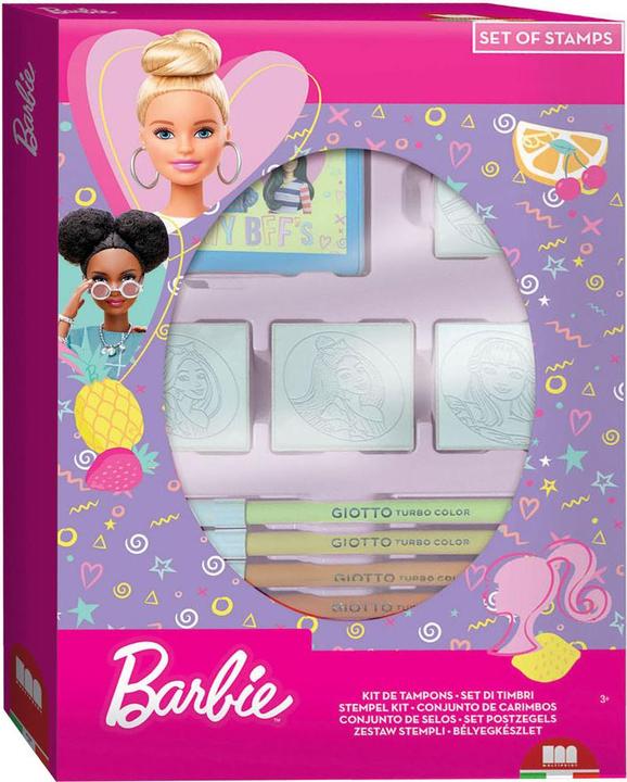 Actual product image Multiprint Barbie stamp set with 4 stamps