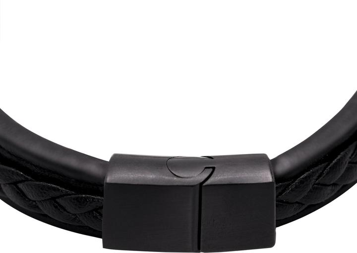 Immagine prodotto Heideman Bracciale in pelle Jannis (23 cm, 100% pelle, 100% acciaio inossidabile)
