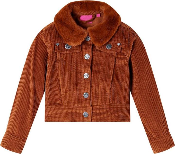 Produktbild VidaXL Kinderjacke Cord Cognac 104,Aussenmaterial: Cord (100 (104)