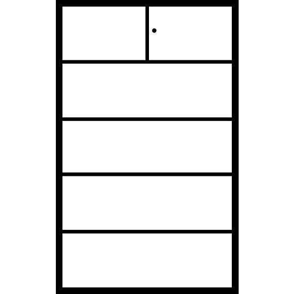 Actual product image C+P Steel cabinet, fireproof (120 x 50 x 195 cm)