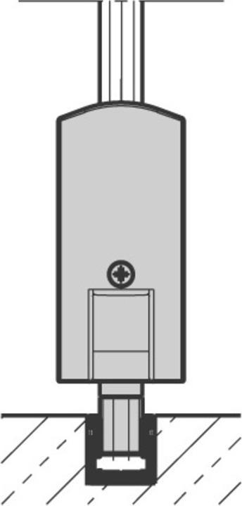 Actual product image HAWA Connection parts for -Aperto 60/GL