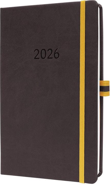 Image du produit Sigel Wochenkalender Linescape 2026, ca. A5, dunkelgrau/gelb (Allemand)