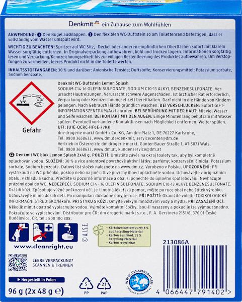 Energie-Label dm Denkmit WC-Stein