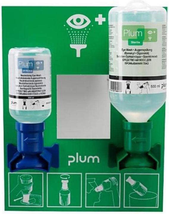 Actual product image Plum Eye rinsing solution pH Neutral 500 ml NaCl (First aid set accessories)