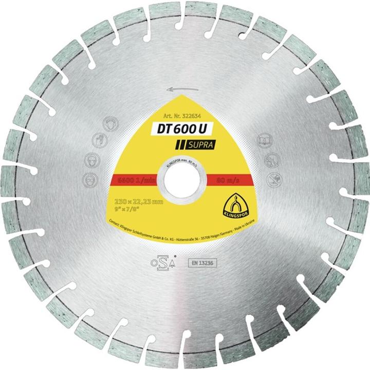 Produktbild Klingspor DT 600 U Supra - Diamanttrennscheibe 350 x 20 mm
