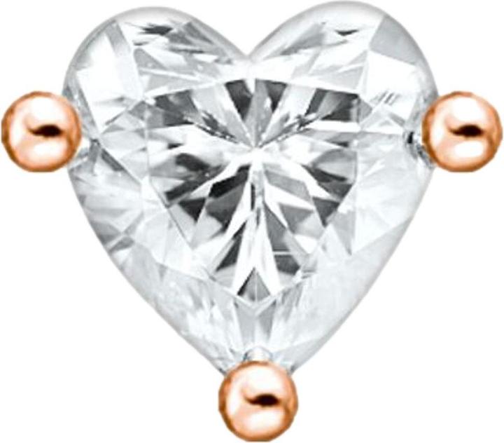 Immagine prodotto Thomas Sabo Orecchini singolo cuore oro rosa (Placcatura in oro rosa 750, Argento 925)