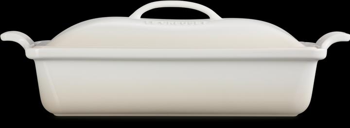 Image du produit Le Creuset Heritage Meringue Mijoteuse avec couvercle, rectangulaire