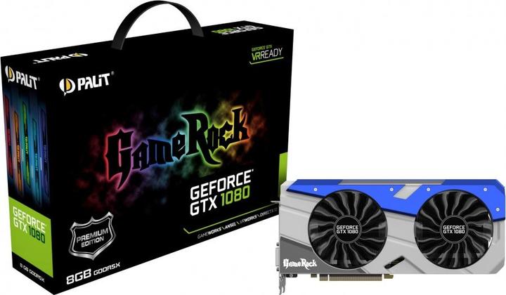 Produktbild Palit GeForce GTX 1080 GameRock Premium Edition (8 GB)