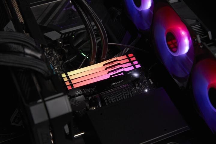 Produktbild Kingston FURY Beast RGB (2 x 32GB, 5200 MHz, DDR5-RAM, DIMM)