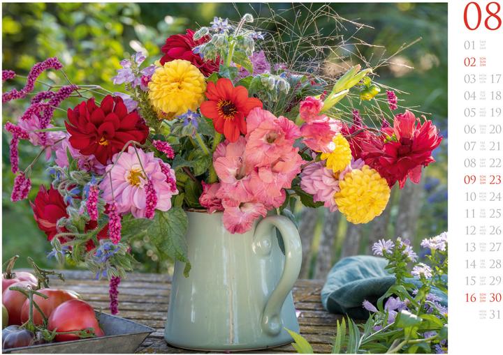 Produktbild Blumenzauber Kalender 2026 (45 x 33 cm, Deutsch, Französisch, Englisch)