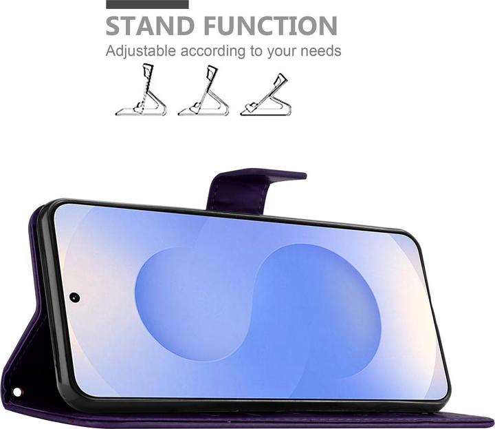 Produktbild Cadorabo Hülle für Samsung Galaxy S25 mit Blumen Muster (Samsung Galaxy S25)