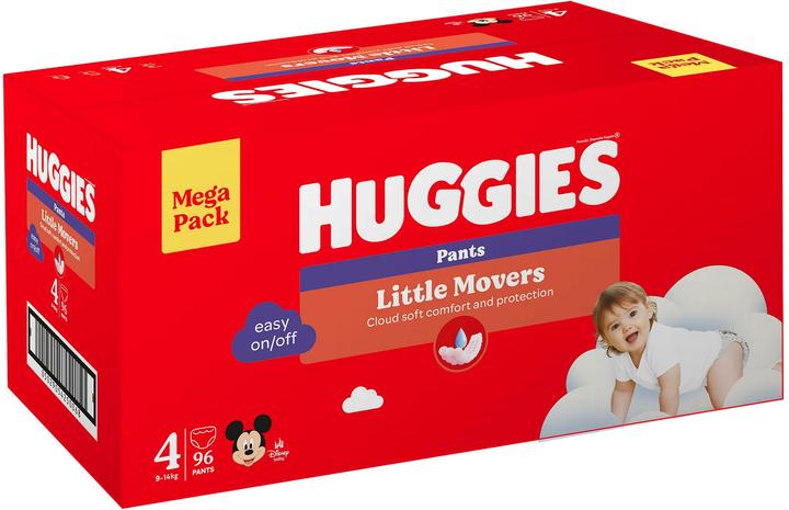 Image du produit Huggies Petits déménageurs (Taille 4, Pack mensuel, 96 pièce(s))