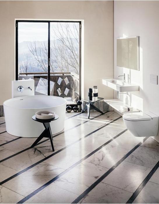 Produktbild Laufen Badewanne VAL 1300x1300mm, rund, freistehend weiss (460 l, 130 cm, 130 cm)