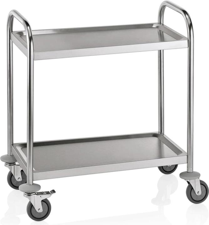 Ich-zapfe Carrello portavivande con 2 ripiani, 70,5 x 41 x 84 cm