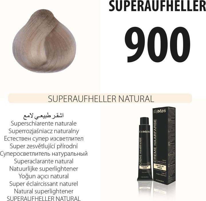 Produktbild FemMas 900) Haarfarbe Superaufheller Natural 100ml