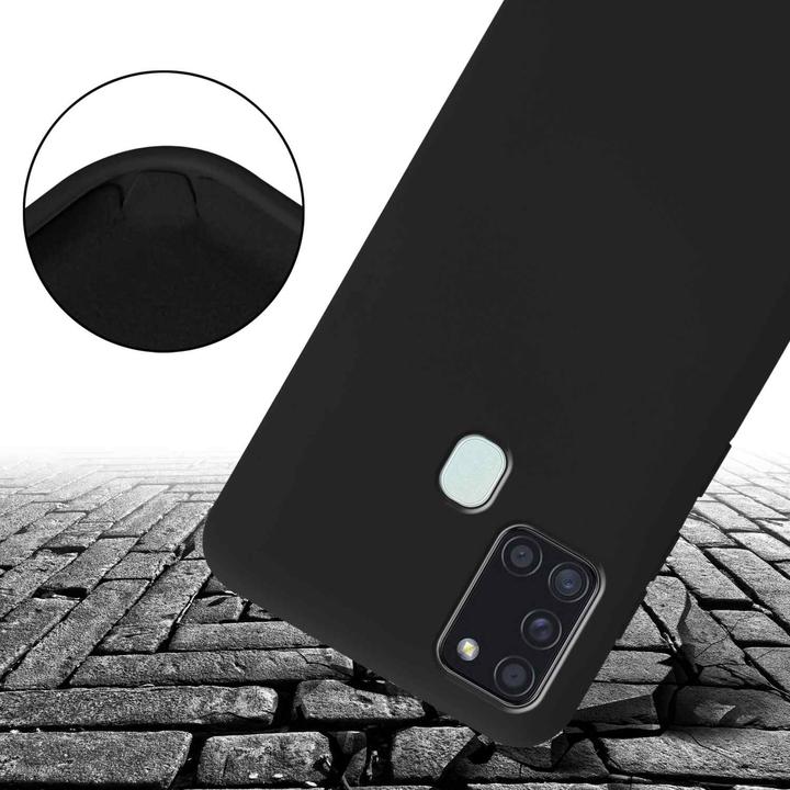 Actual product image Cadorabo TPU Cover Mobile Phone Chain Liquid (Samsung Galaxy A21s)