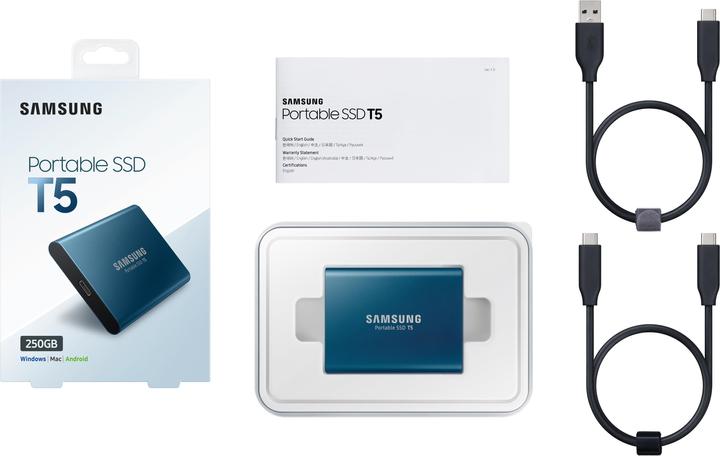Image du produit Samsung Portable T5 (250 Go)