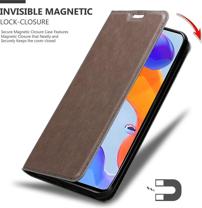 Produktbild Cadorabo Hülle für Xiaomi RedMi NOTE 11 PRO 4G / 5G im Book Invis. Magnet Style (Xiaomi Redmi Note 11 Pro 5G, Xiaomi Redmi Note 11 Pro)