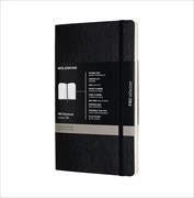 Image du produit Moleskine Carnet de notes professionnel L/A5, couverture souple, noir (A6, À rayures, Couverture souple)