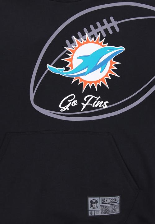 Immagine prodotto Recovered Re:covered Felpa con cappuccio in pile - PATCHES Miami Dolphins - L (L)