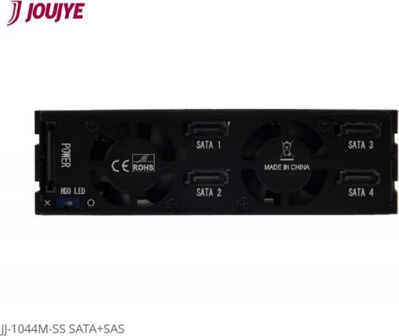 Image du produit JJ Computer JOUJYE JJ-1044M-SS 4 X SAS/SATA I II III Boîtier pour lecteurs de stockage 6.4 cm 2.5 pouces