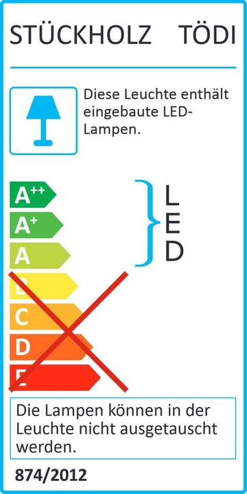 Energie-Label Stückholz Tödi 1 (2800 lm)