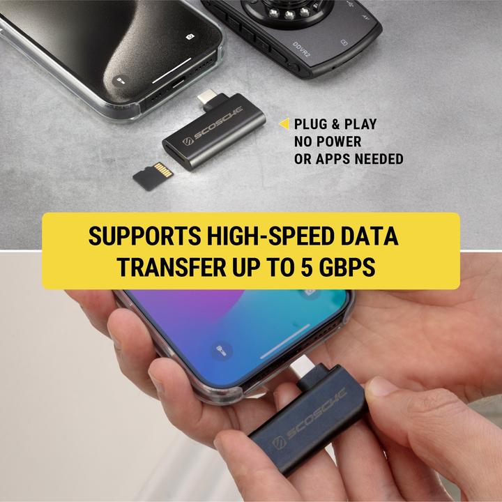Produktbild Scosche Strikeline USB-C microSD-Karte Adapter (USB-C)