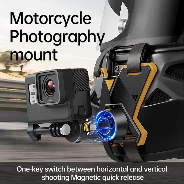 Actual product image Ueli Express Magnetic helmet holder with quick-release fastener (Hero 9 Black, Hero 10 Black, Hero 11 Black, Hero 12 Black, Hero 13 Black)