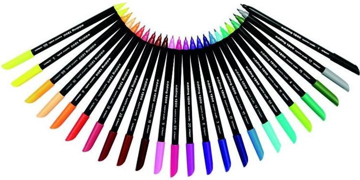 Produktbild Edding Fasermaler 1200 6er-Set (Silber, Violett, Grün, Gold, Blau, Rot, 6 x)