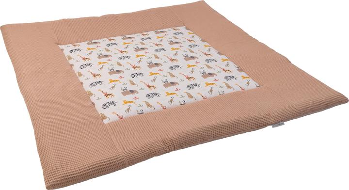 Image du produit Ullenboom Tapis d'éveil piqué gaufré sable savane 140 x 140 cm